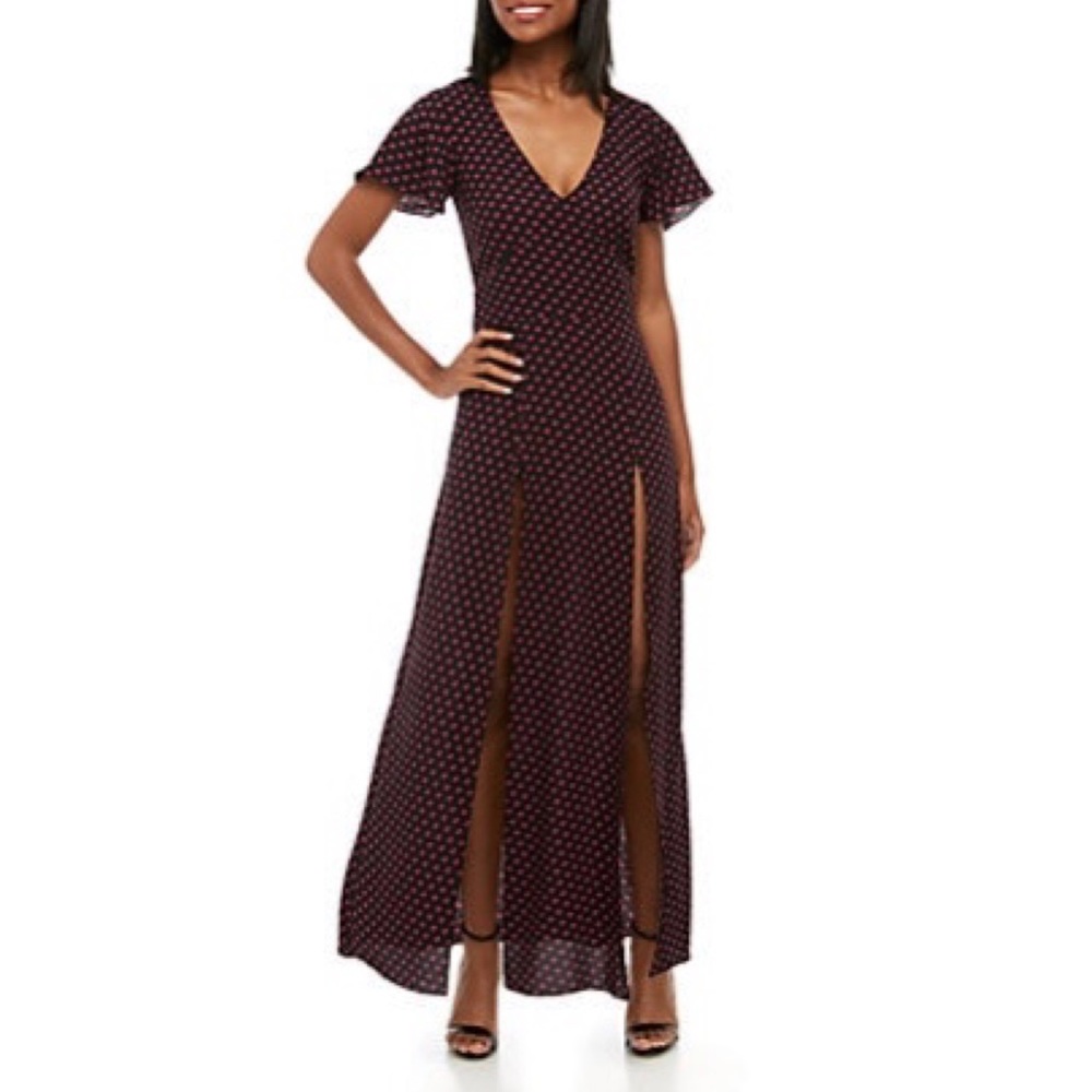 Michael Kors Double High Slit Maxi Dress